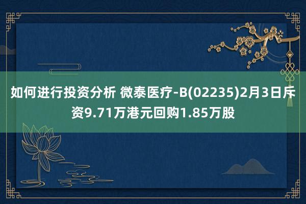 如何进行投资分析 微泰医疗-B(02235)2月3日斥资9.