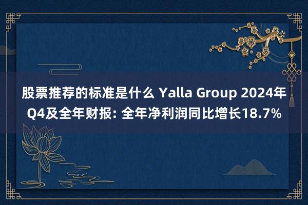 股票推荐的标准是什么 Yalla Group 2024年Q4