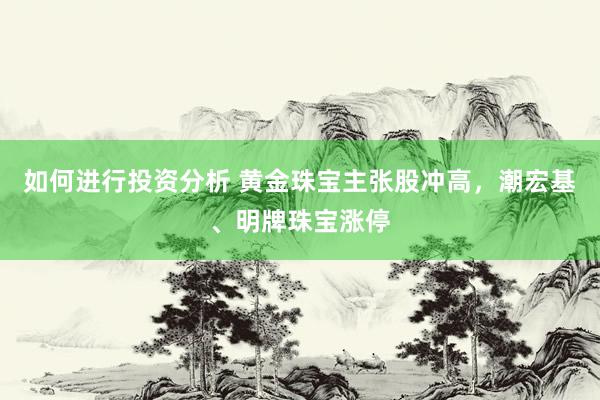 如何进行投资分析 黄金珠宝主张股冲高，潮宏基、明牌珠宝涨停